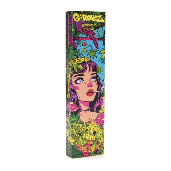 G-Rollz Green Hemp 'Jungle' King Size Papers + Tips