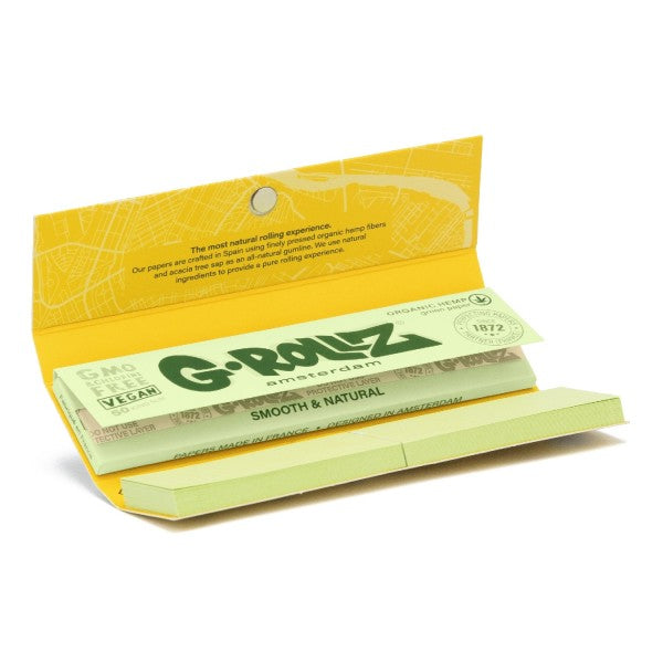 G-Rollz Green Hemp 'Jungle' King Size Papers + Tips
