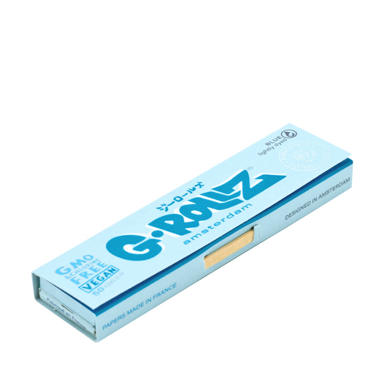 G-Rollz Lightly Dyed Blue King Size Slim Papers + Tips