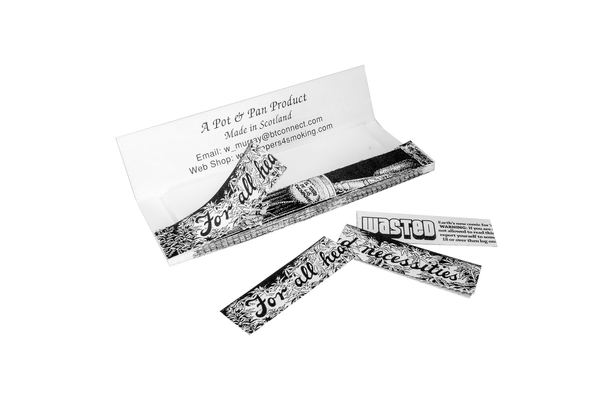 Highland Headquarter Extra Long 125mm Rolling Papers & Tips