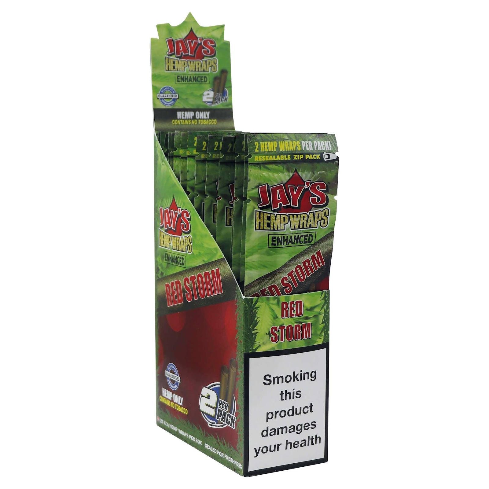 Juicy Jay's Hemp Terp Wraps Red Storm 2 Pack