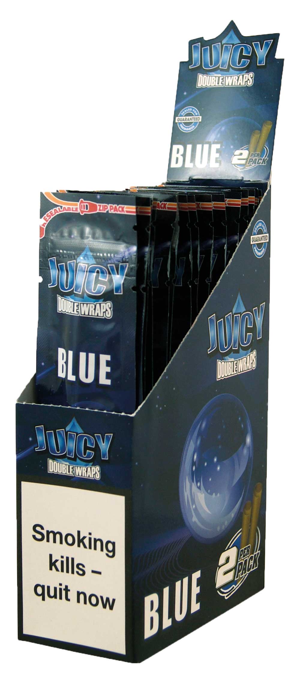 Juicy Jay's Blunt Wraps Blue 2 Pack