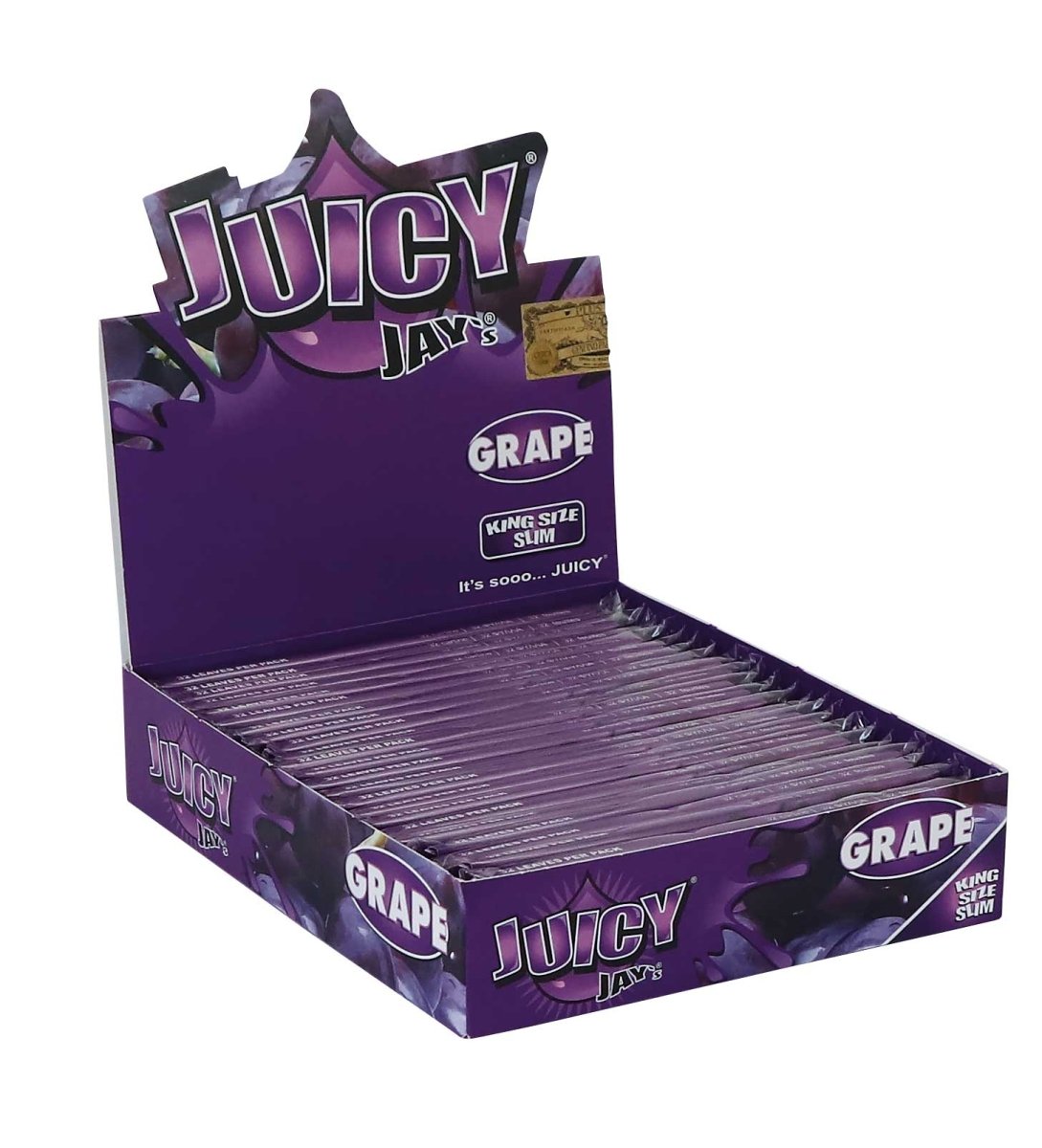 Juicy Jay's Grape King Size Slim Rolling Papers - Plumes