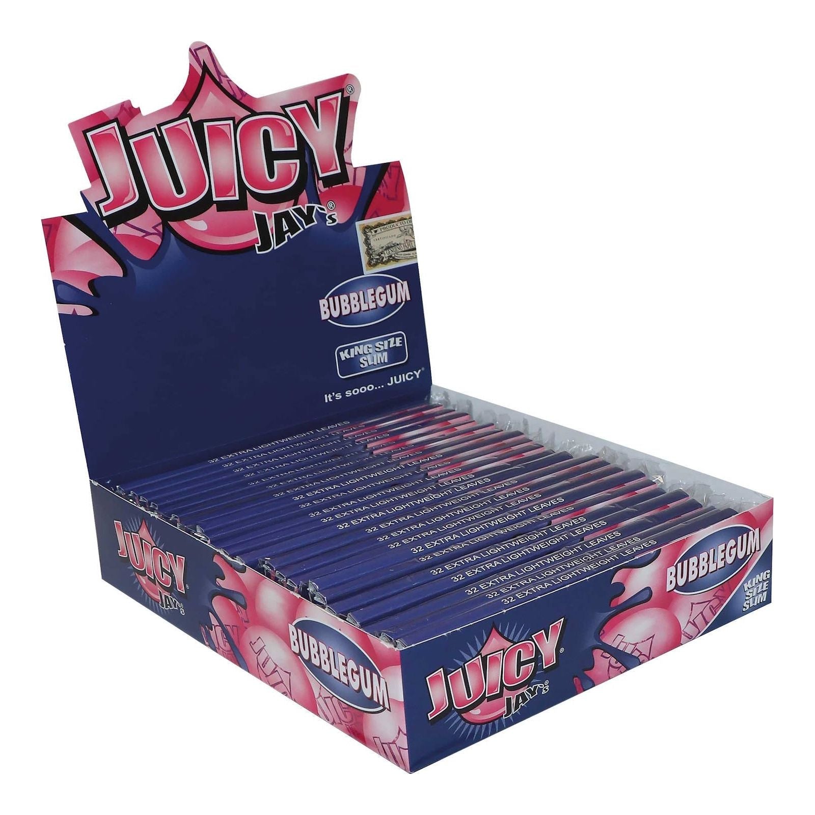 Juicy Jay's Bubble Gum King Size Slim Rolling Papers