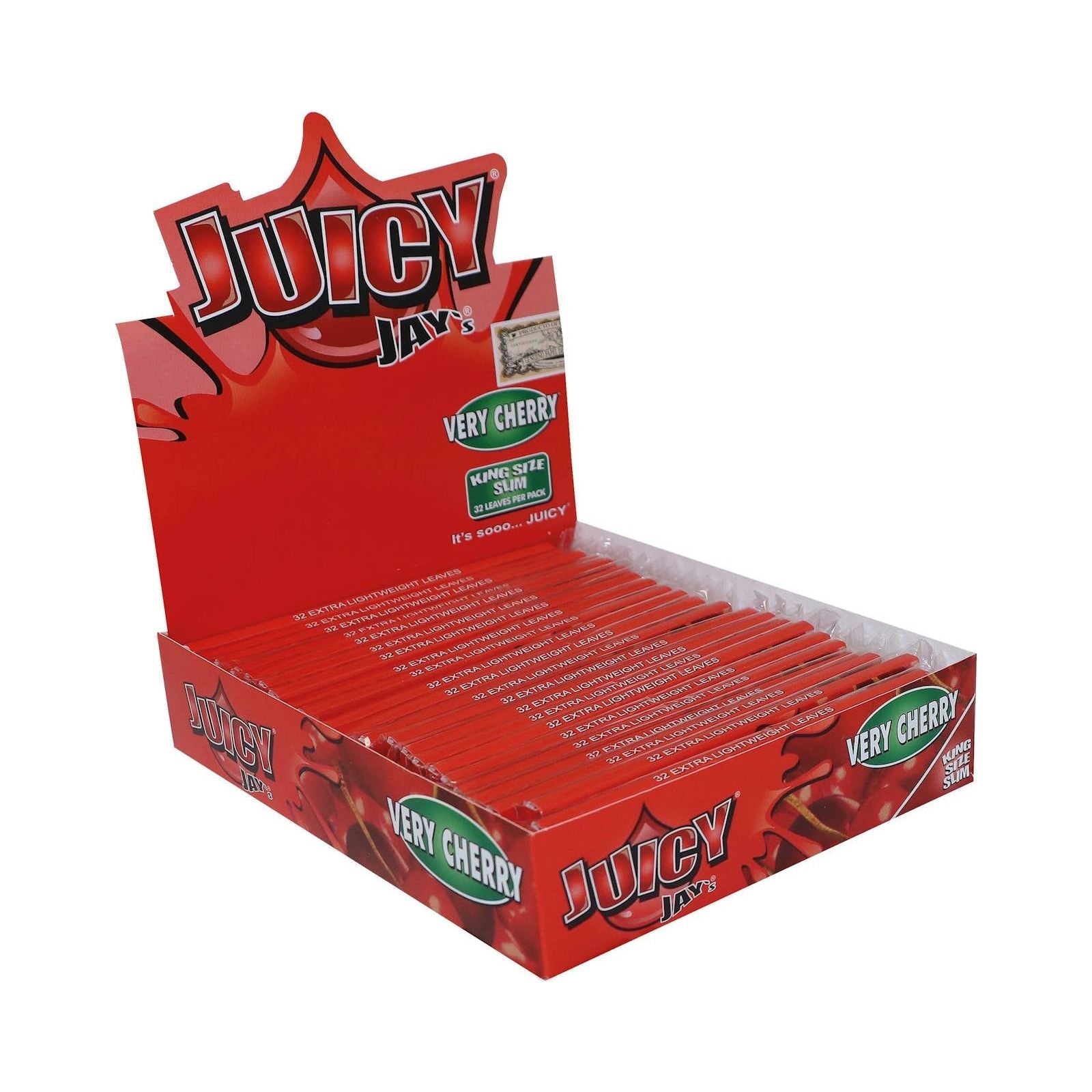 Juicy Jay's Cherry King Size Slim Rolling Papers