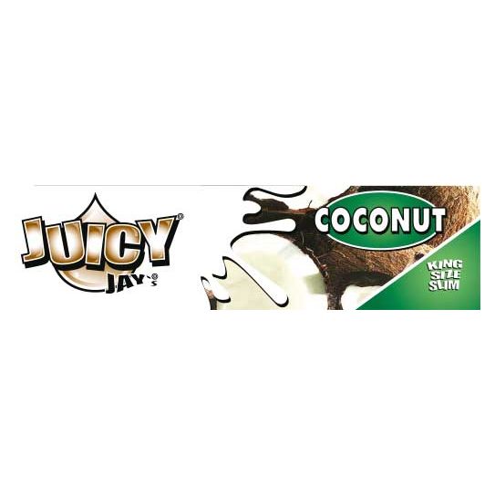 Juicy Jay's Coconut King Size Slim Rolling Papers - 32 Leaves