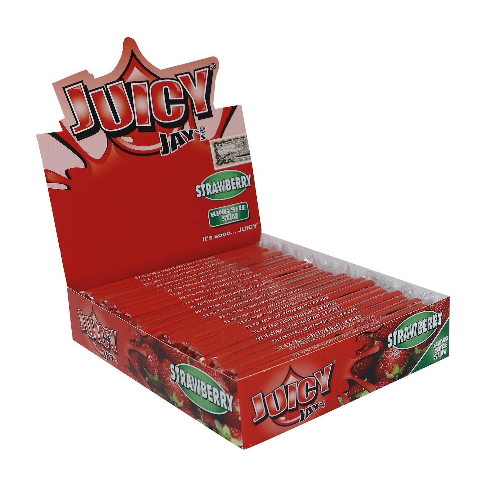 Juicy Jay's Strawberry King Size Slim Rolling Papers