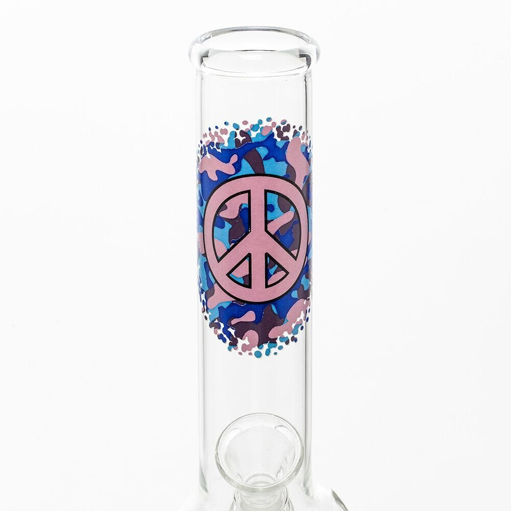 Greenline Glass Bong Peace 26cm