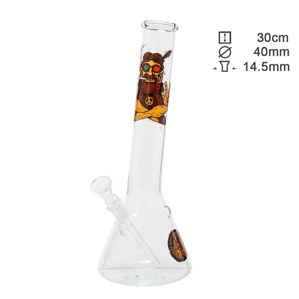 SmoKing Hippie Glass Bong 30cm