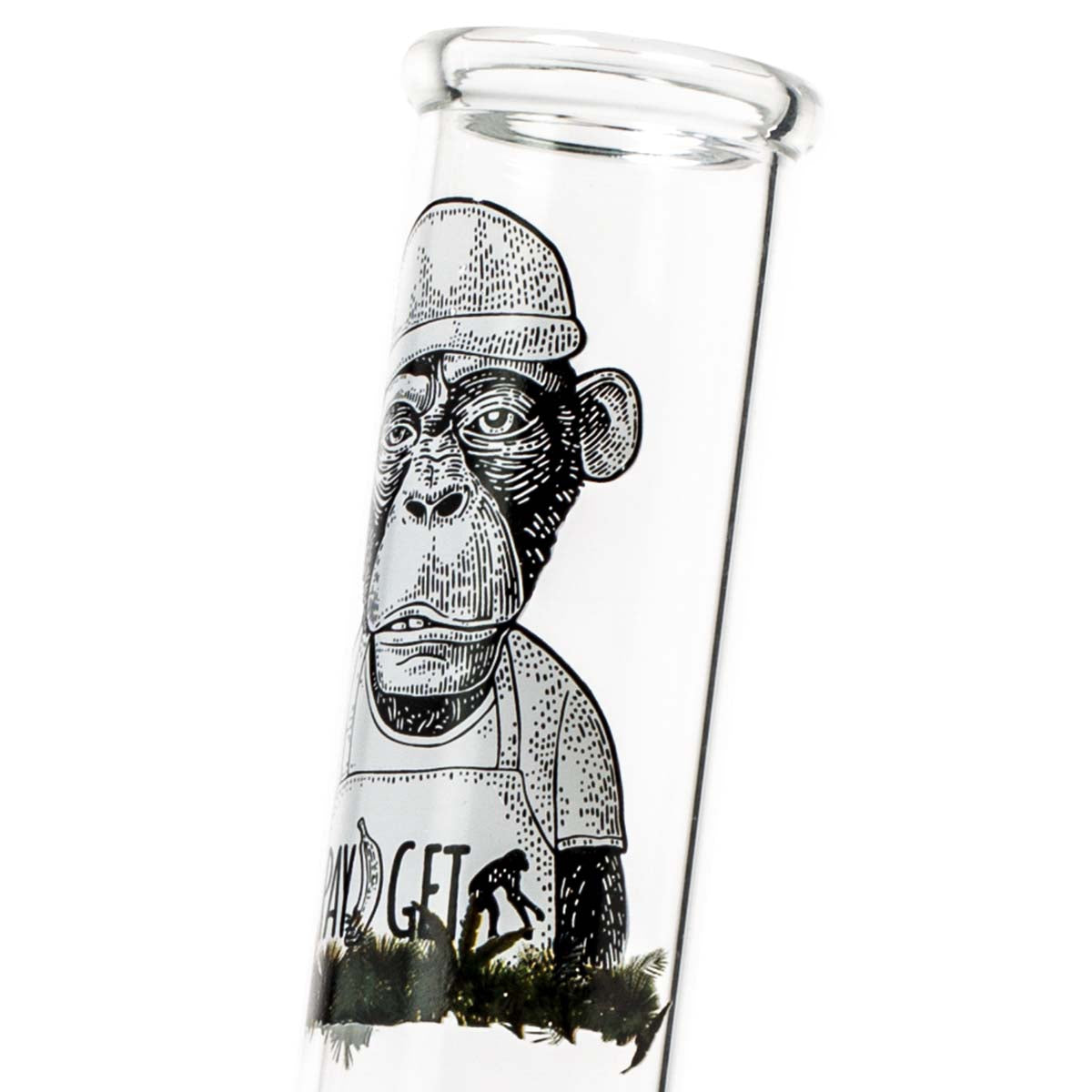 Greenline Glass Bong  Monkey 25cm