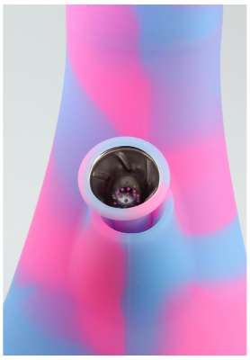 Piecemaker Kotton Kandy Colorful abstract design with a central circular object on a gradient background