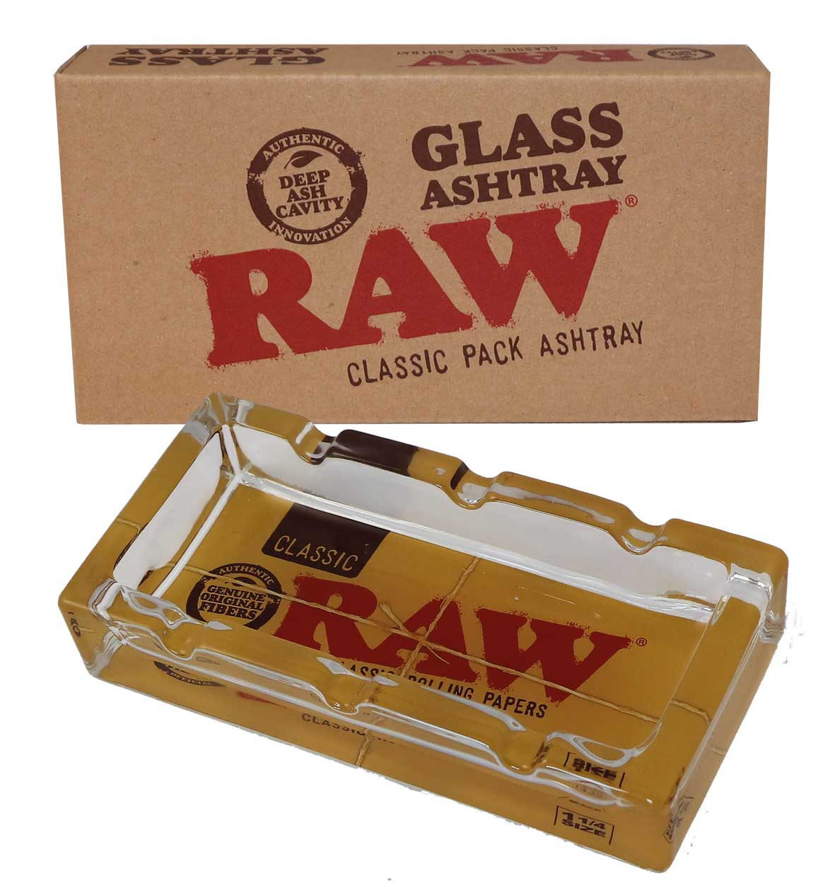 RAW Classic Pack Glass Ashtray