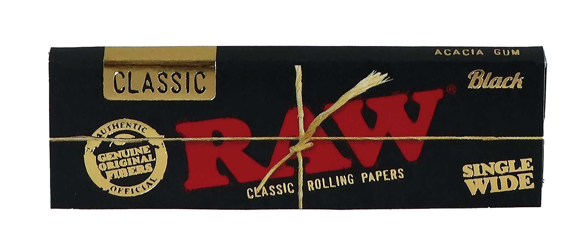 RAW Classic Black Single Wide Rolling Papers (Single Window)
