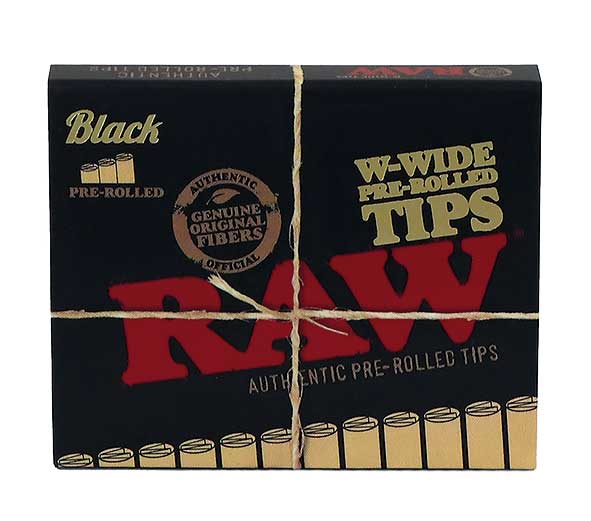 RAW BLACK Pre-Rolled Wide Tips