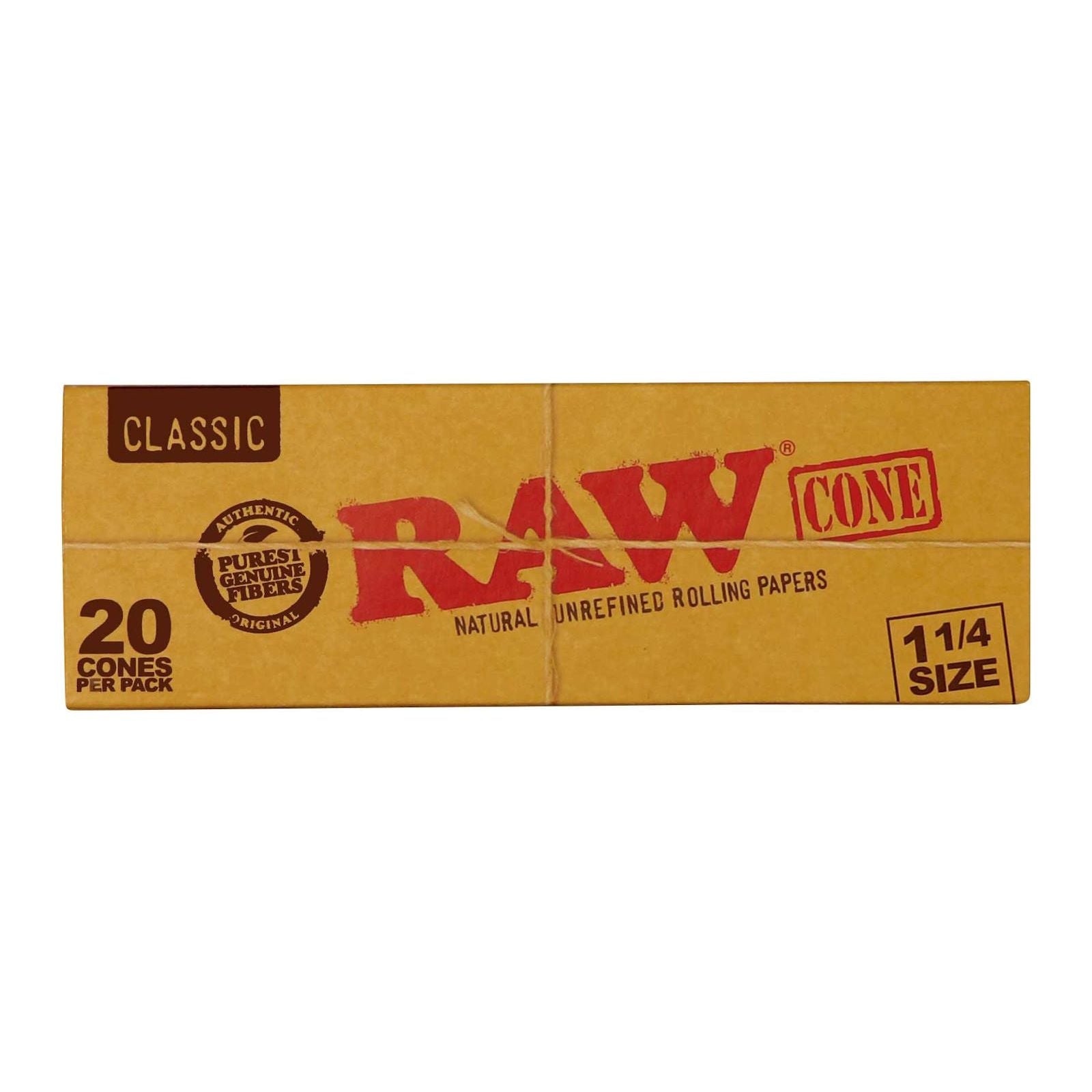 RAW Classic Pre-Rolled Cone 1-1/4 20 Pack