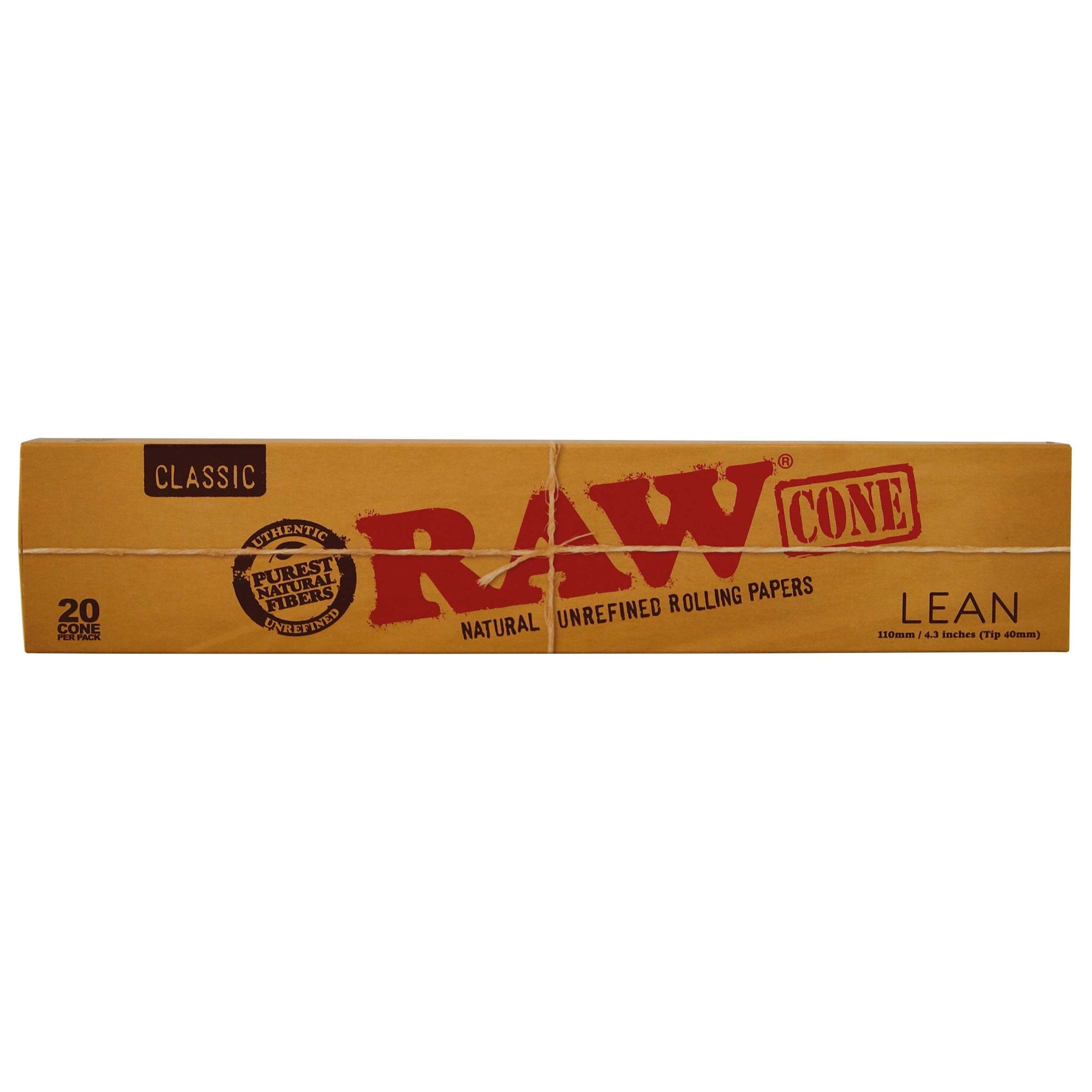 RAW Classic Pre-Rolled Lean Cone 20 Pack