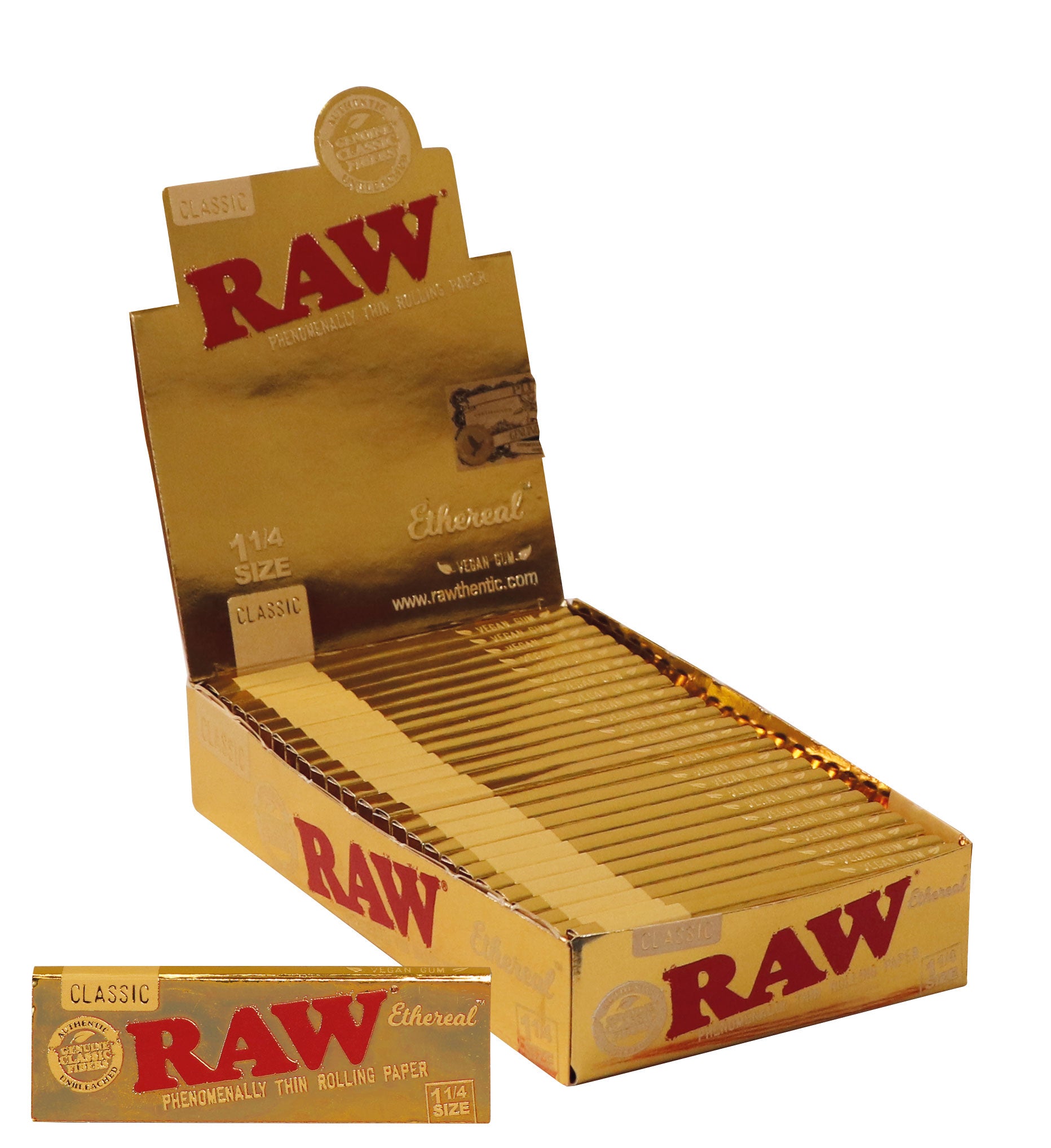 RAW Ethereal 1-1/4 Rolling Papers