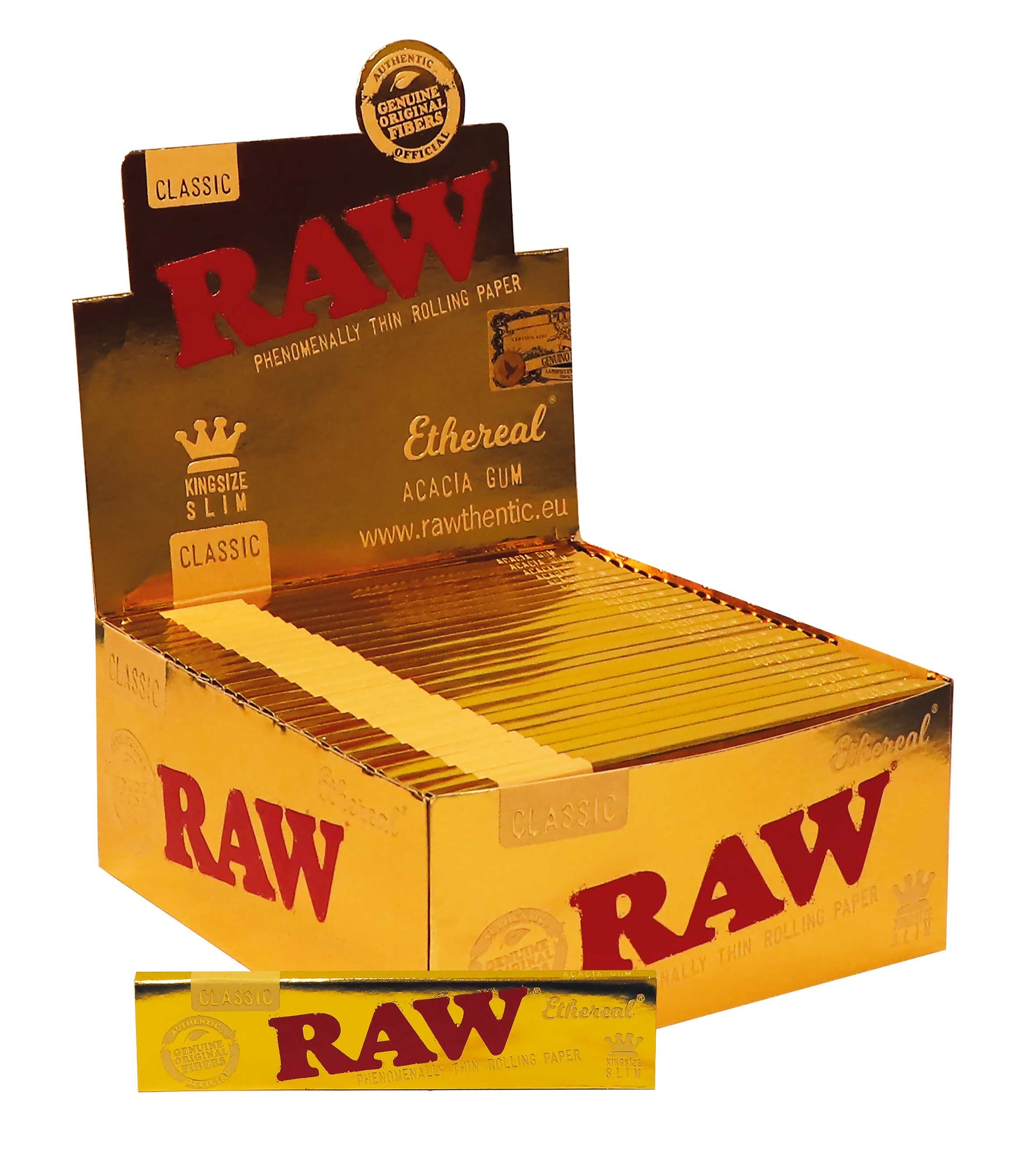 RAW Ethereal King Size Slim Rolling Papers