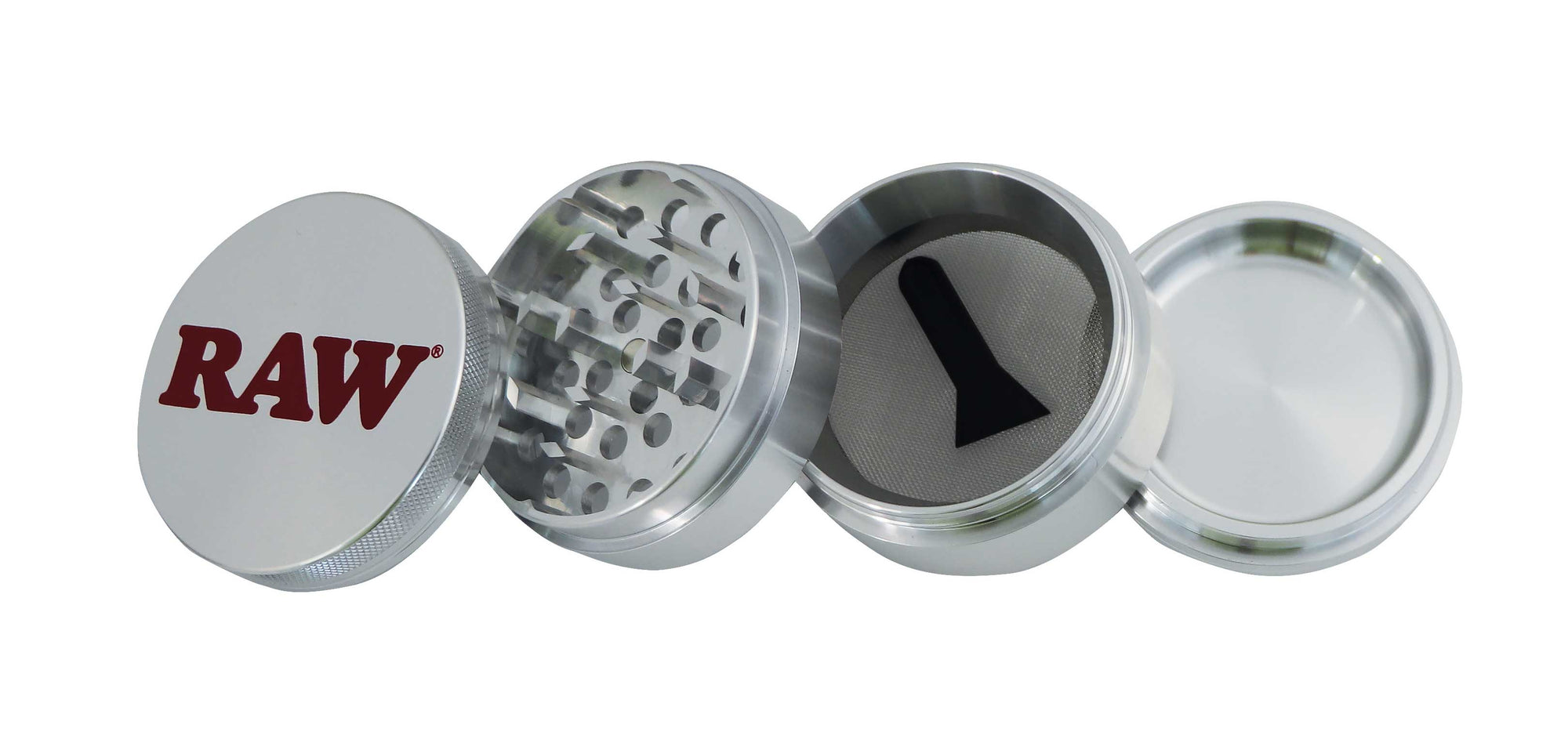 RAW 4 Part Aluminium 56mm Grinder