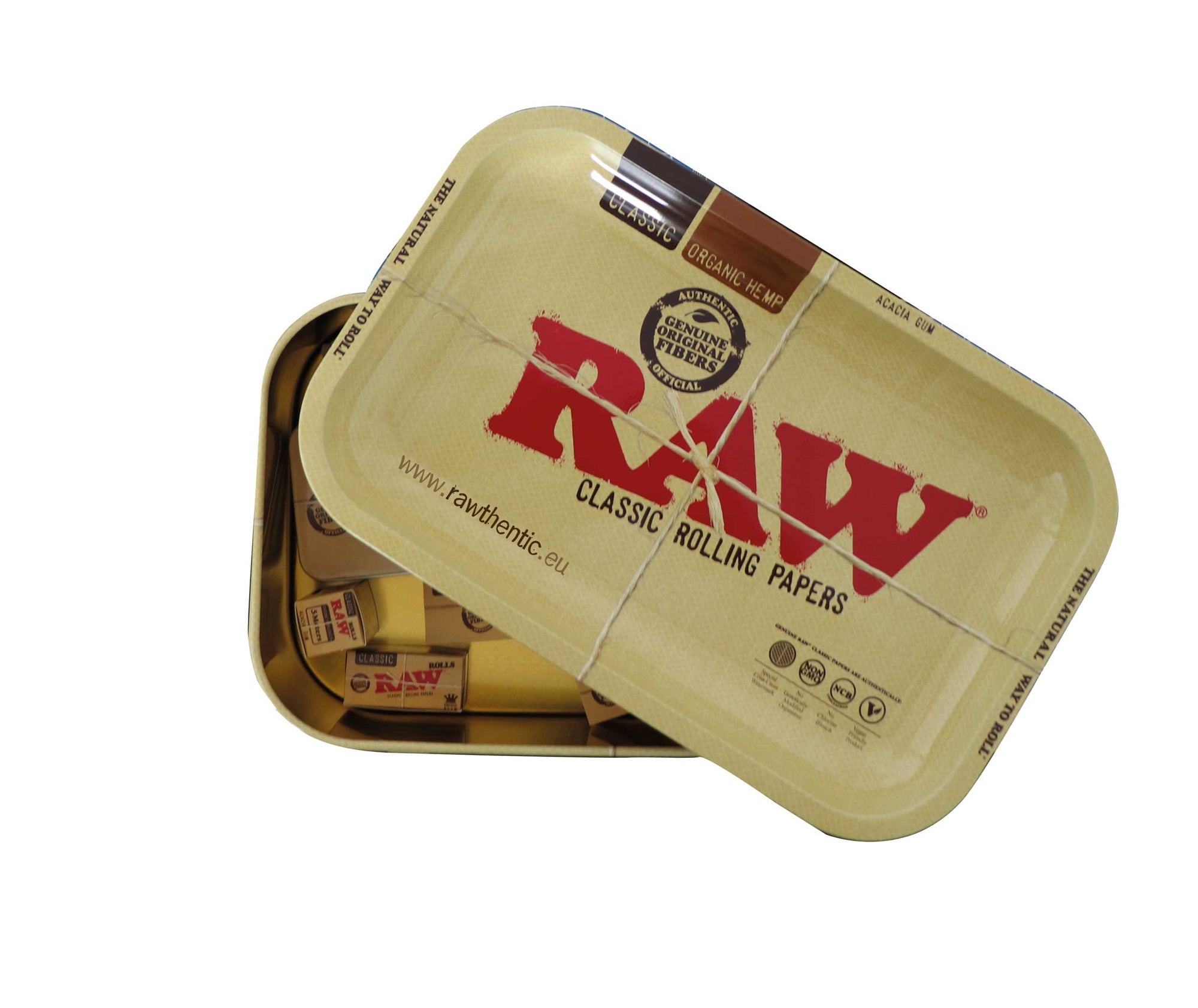 RAW Munchies Tin With Rolling Tray Lid