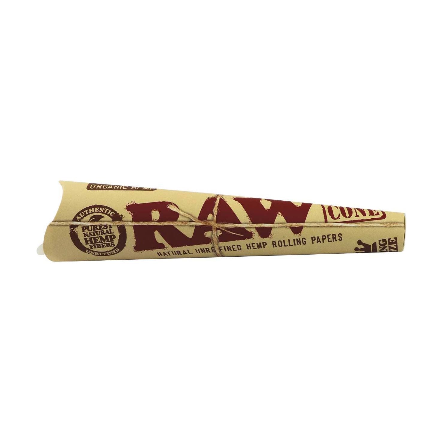 RAW Organic Hemp King Size Pre-Rolled Cones 3 Pack