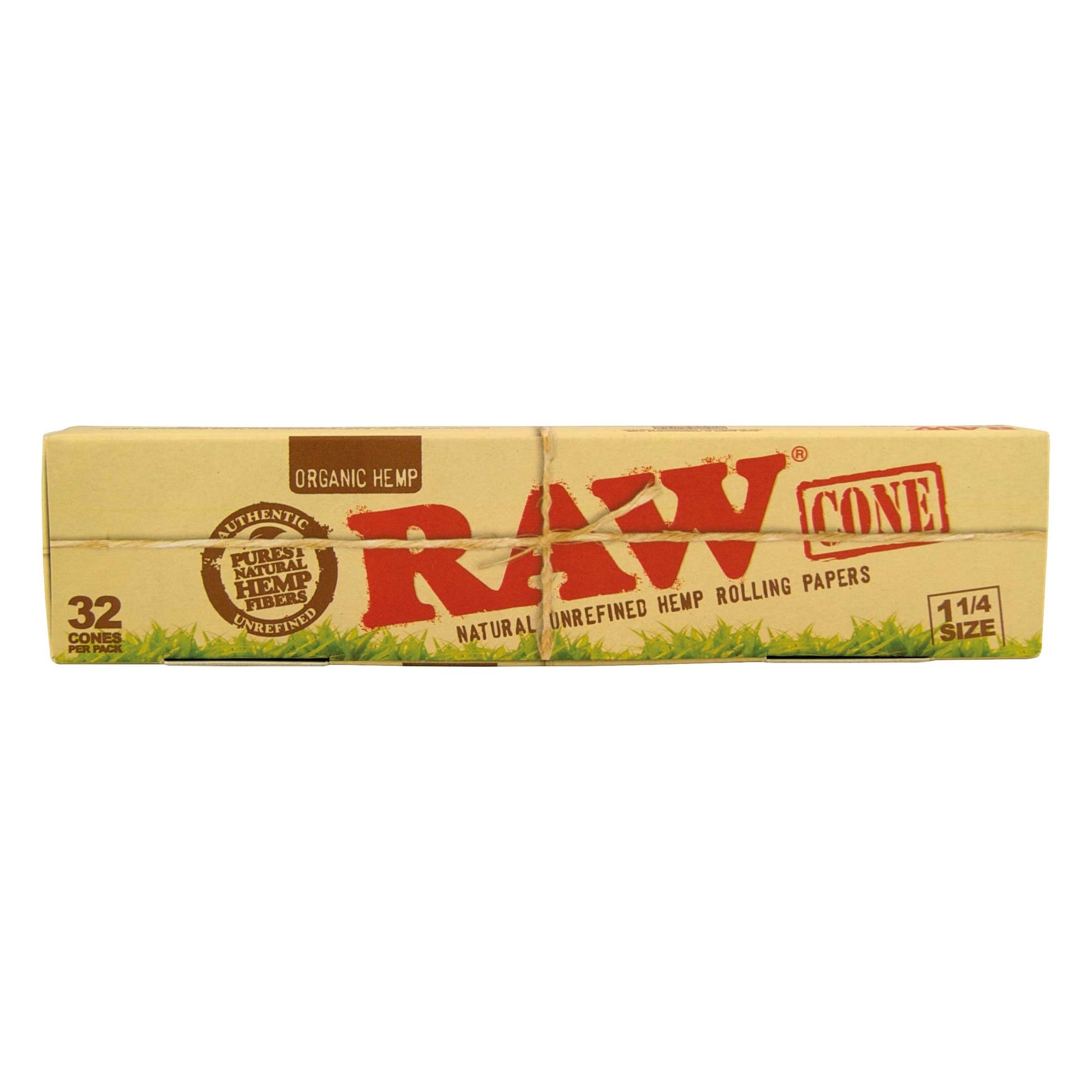 RAW Organic Hemp 1-1/4 Pre-Rolled Cones 32 Pack