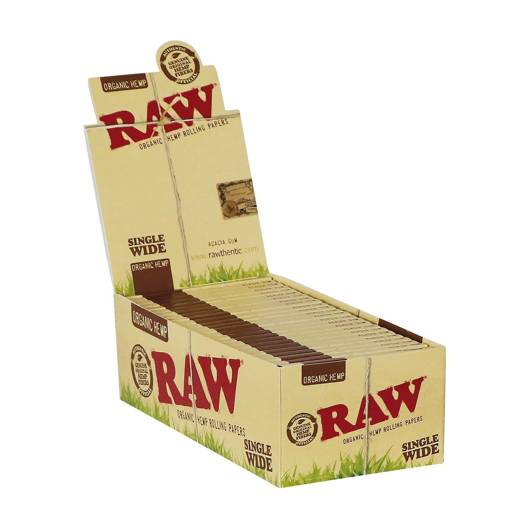 RAW Organic Hemp Single Wide Single Window 70mm Rolling Papers