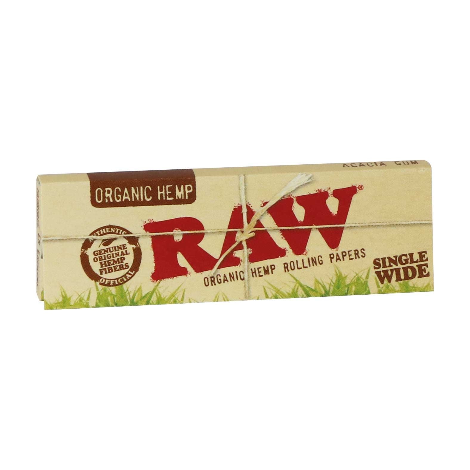 RAW Organic Hemp Single Wide Single Window 70mm Rolling Papers