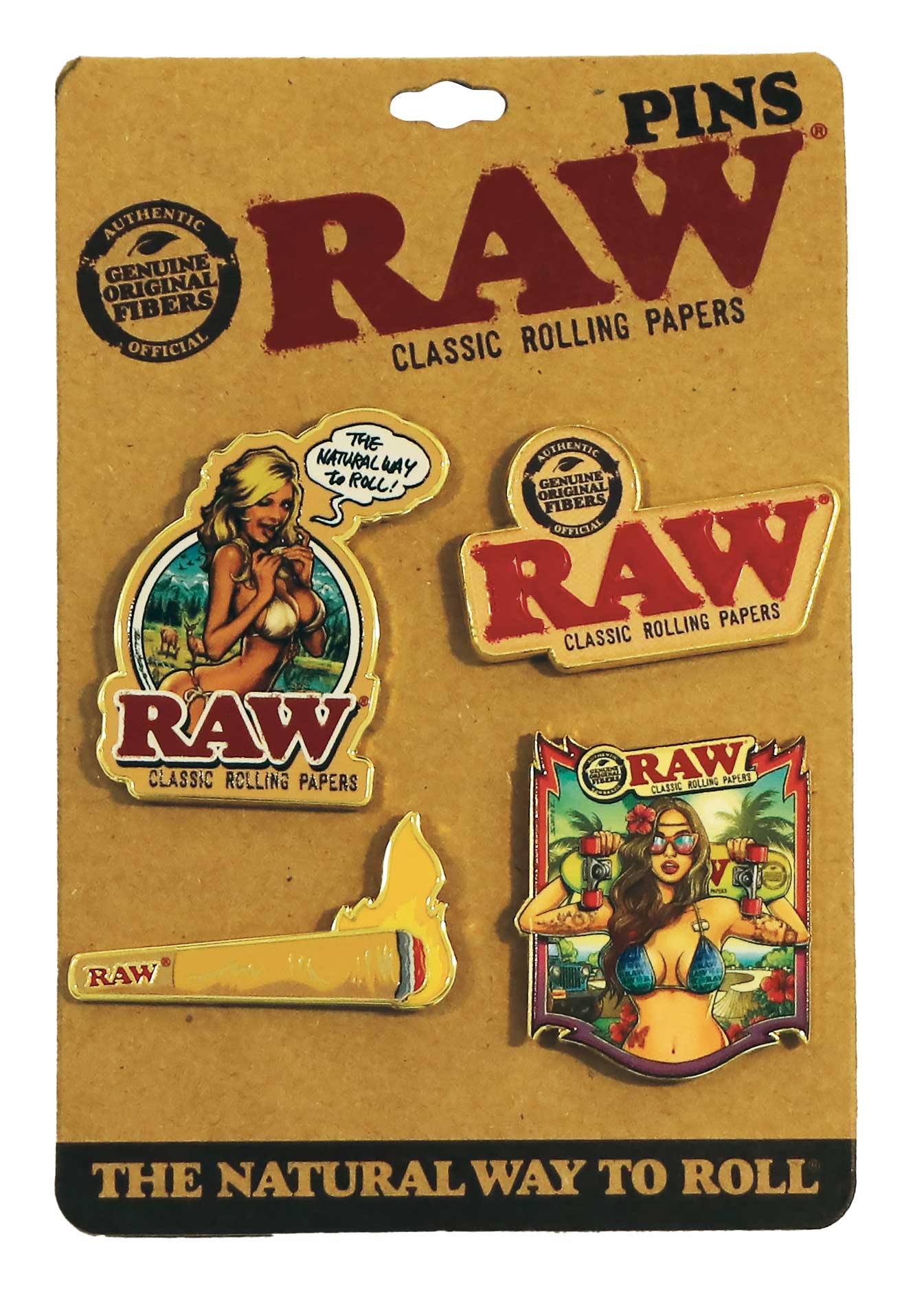 RAW Pin Set 4 Designs