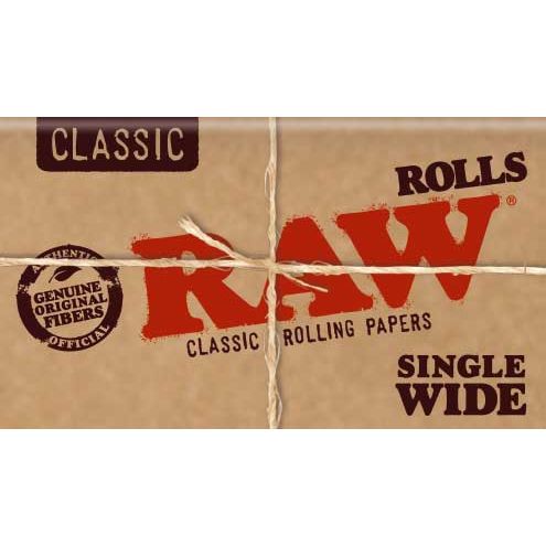 RAW Classic Single Wide 5m Rolls Rolling Paper