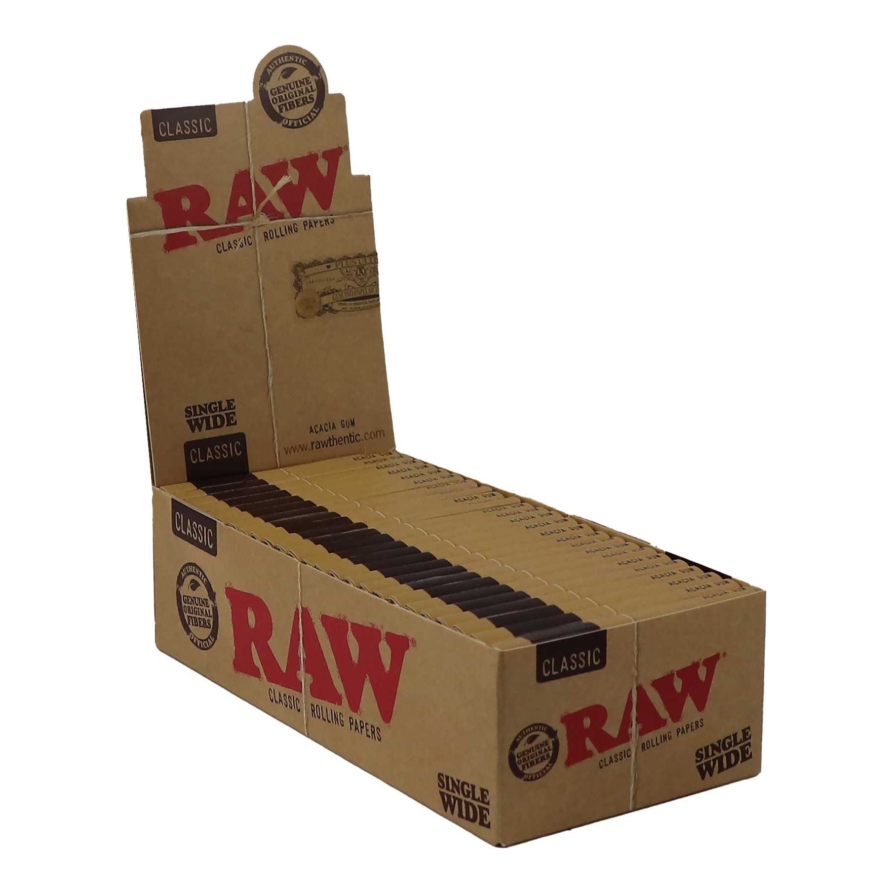 RAW Classic Singe Wide Double Window Rolling Papers