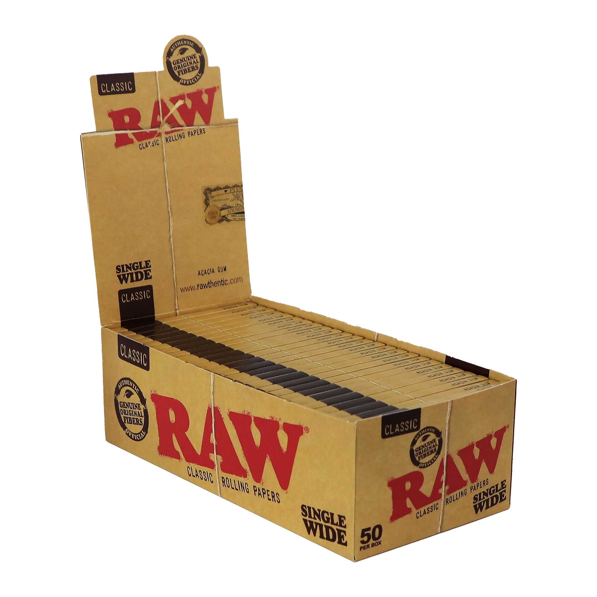 RAW Classic Single Wide Single Window Rolling Papers