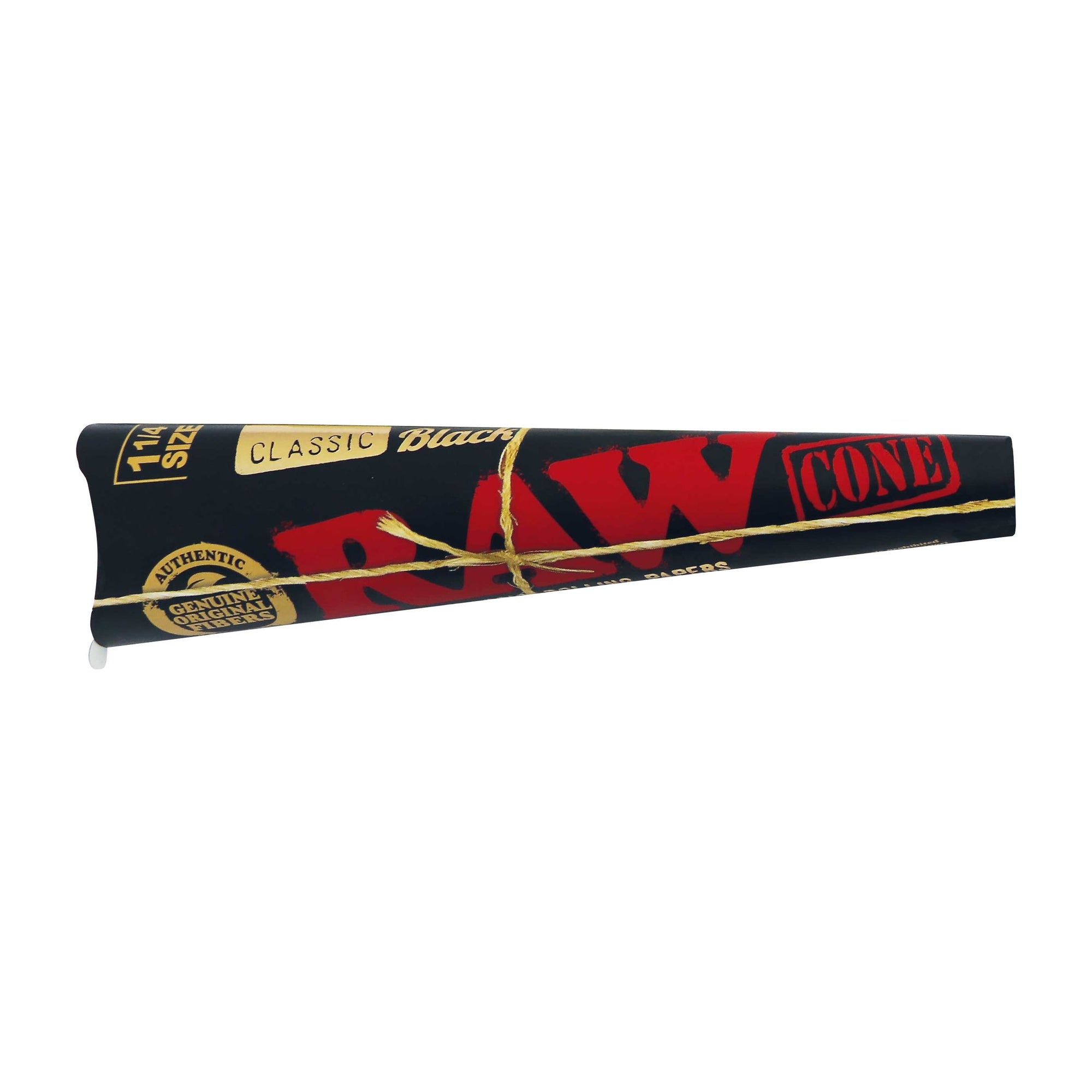 RAW Black Pre-Rolled Cones 1-1/4 6 Pack