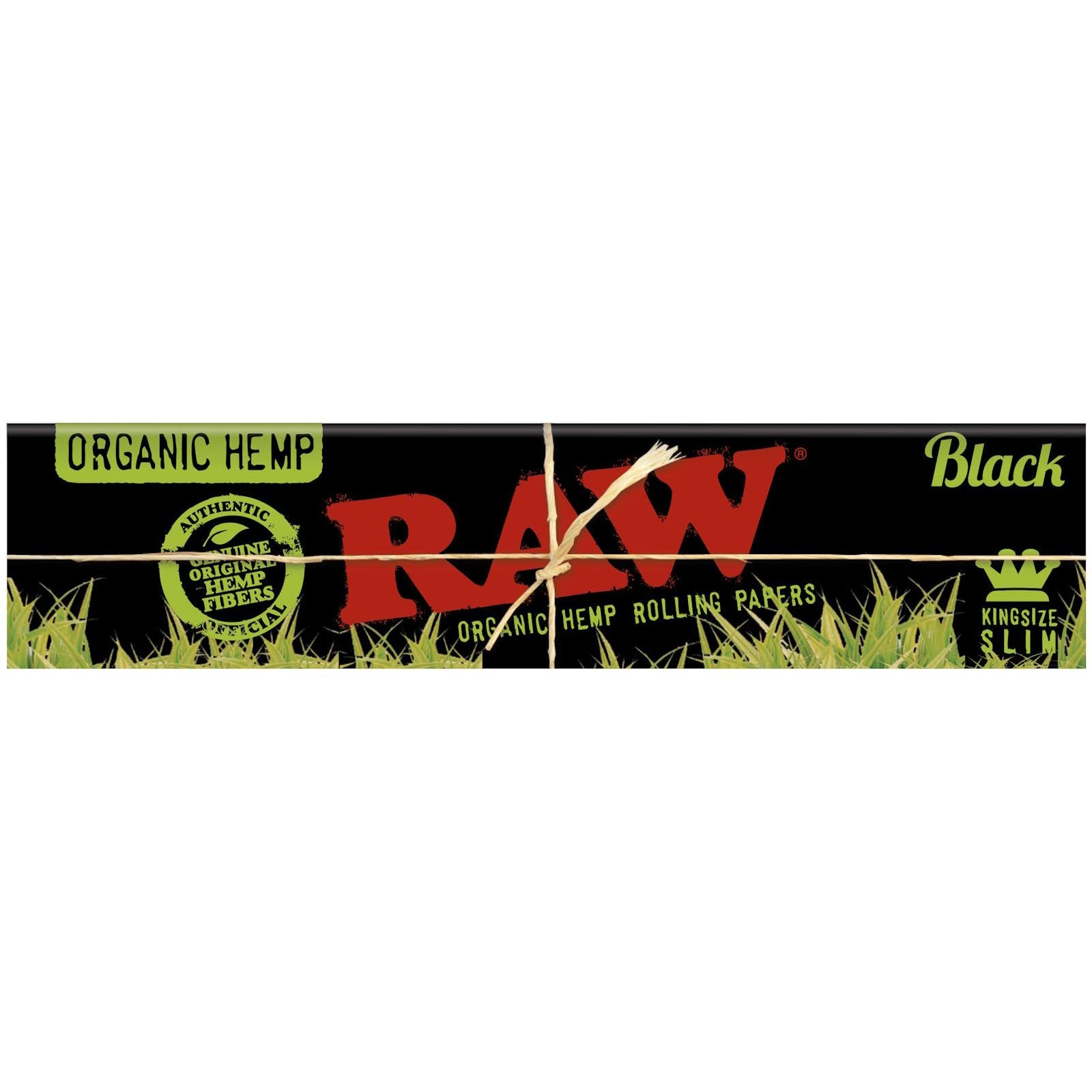 RAW Organic Hemp Black King Size Slim Rolling Papers