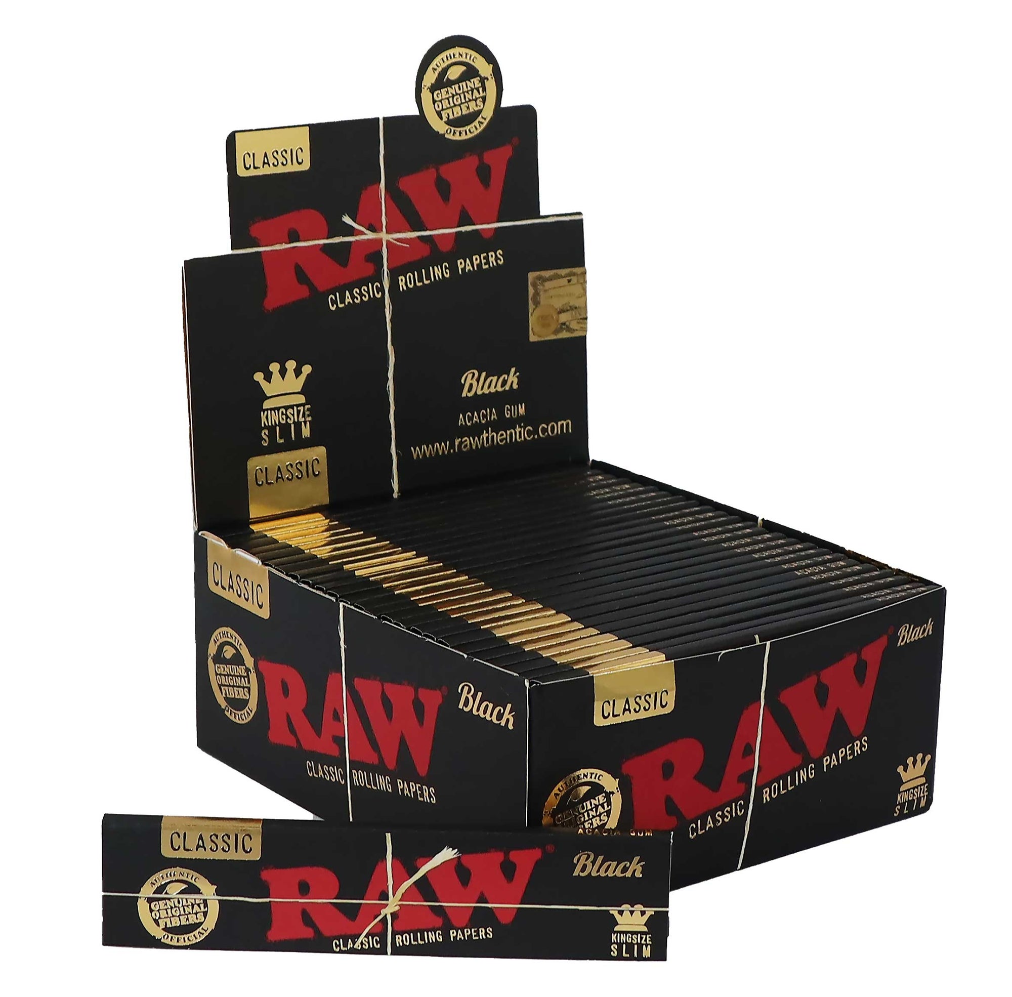 RAW Classic Black King Size Slim Rolling Papers