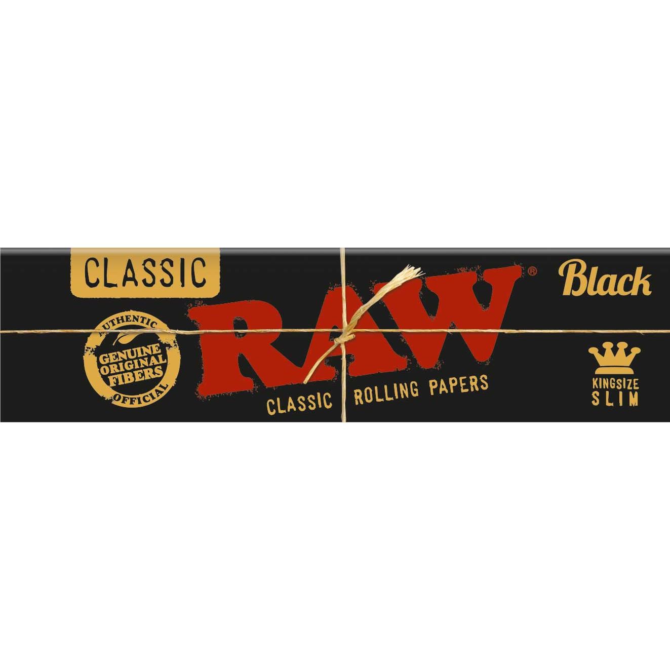 RAW Classic Black King Size Slim Rolling Papers