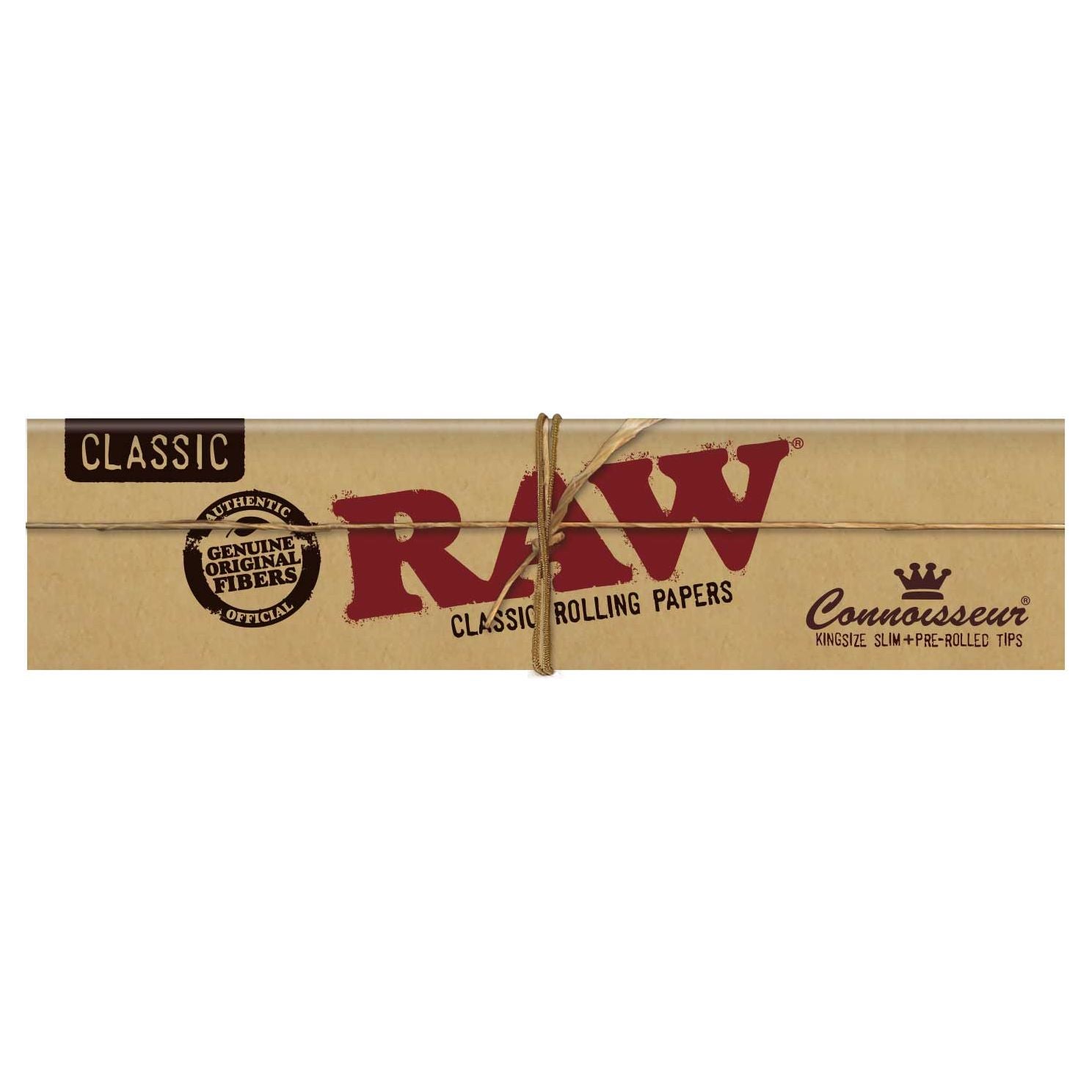 RAW Classic Connoisseur King Size Slim Rolling Papers + Pre-Rolled Tips