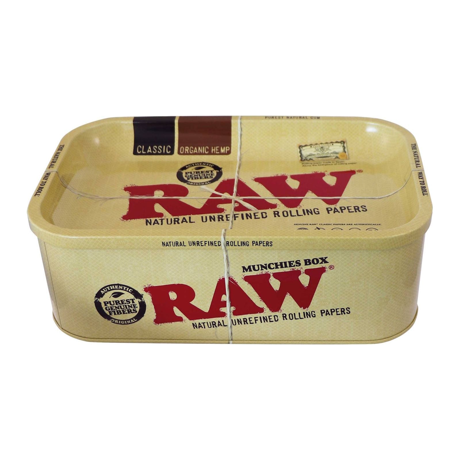 RAW Munchies Tin With Rolling Tray Lid