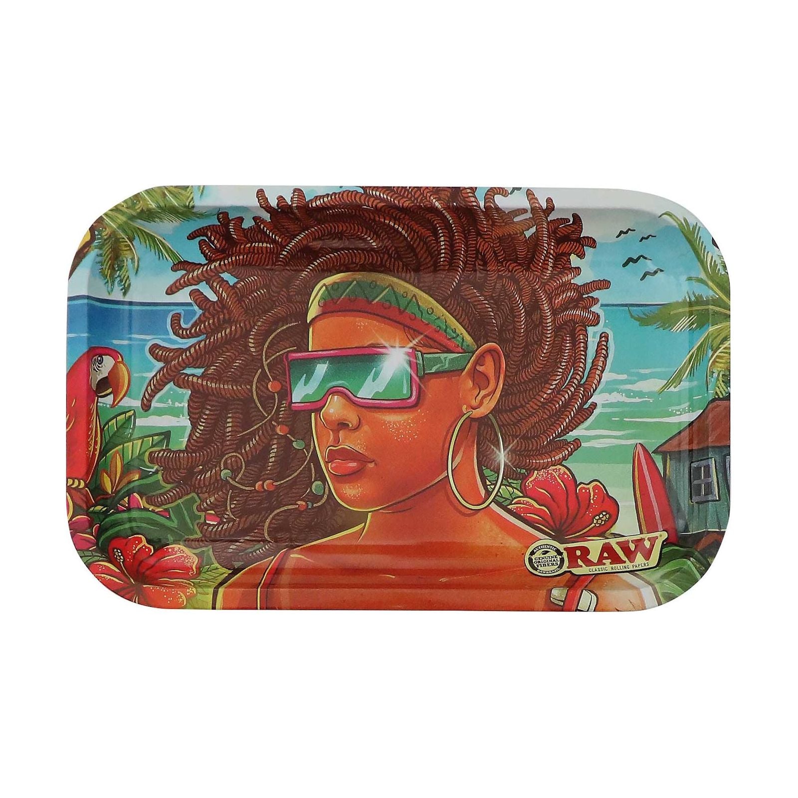 RAW Brazil Small Metal Rolling Tray 3rd Edition