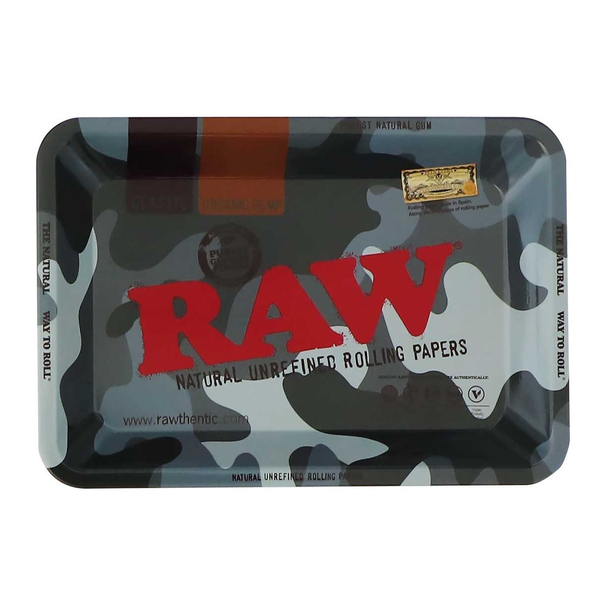 RAW Urban Camouflage Metal Rolling Tray Mini