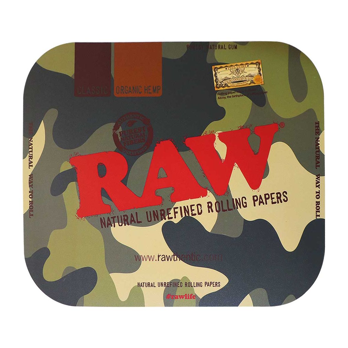 RAW Camo Magnetic Rolling Tray Cover Large