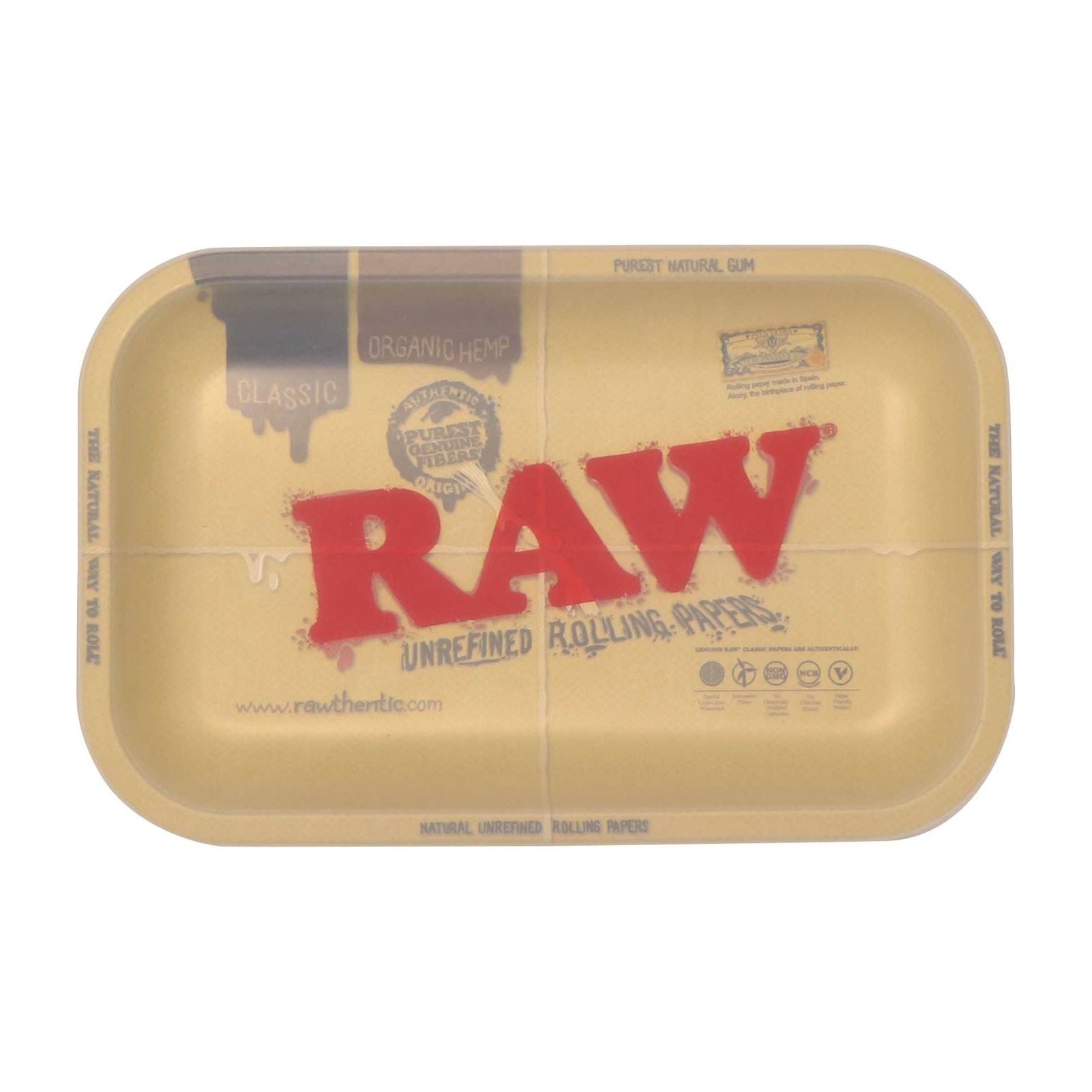 RAW Dab Metal Rolling Tray And Silicone Cover Small