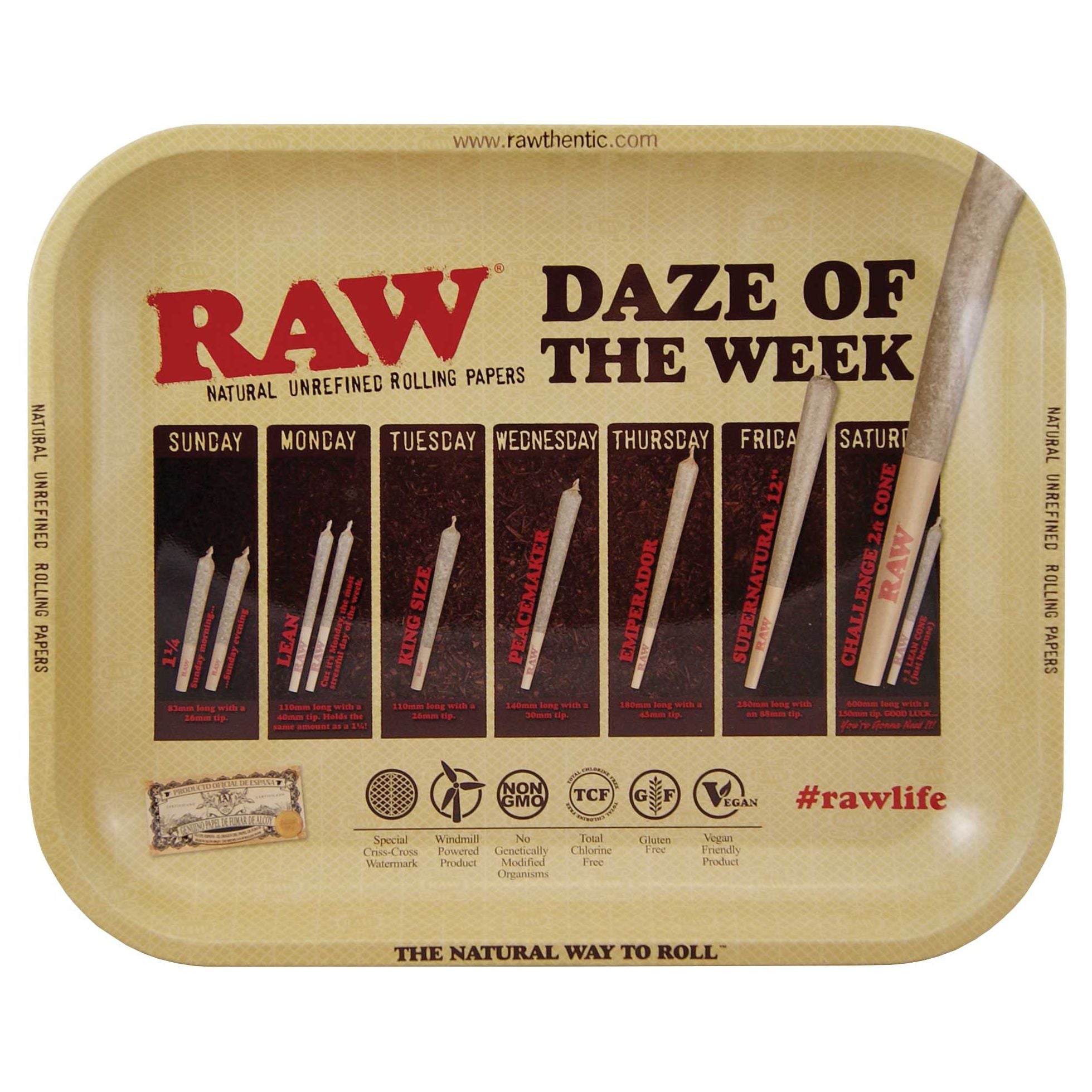 RAW Daze Metal Rolling Tray Large