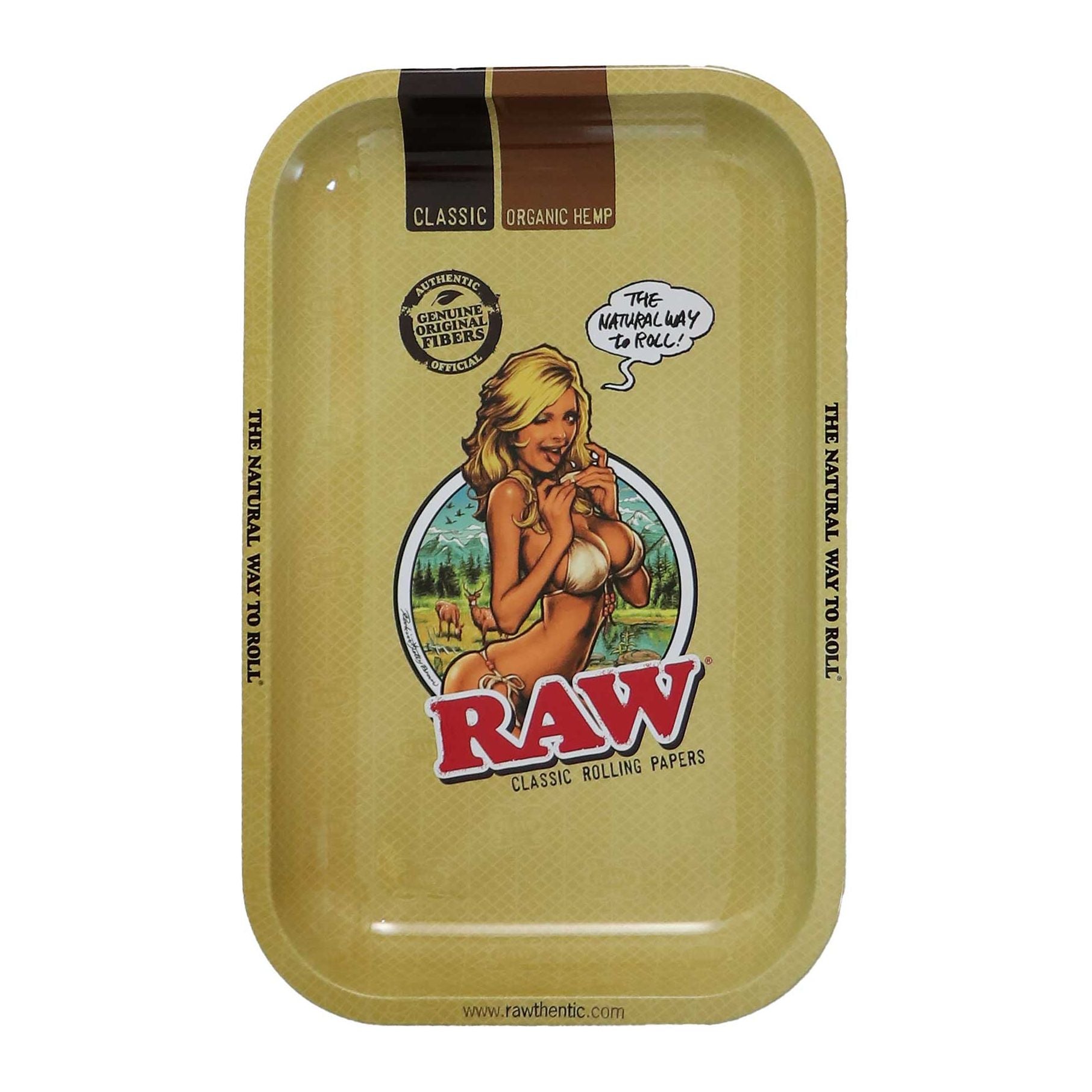 RAW Girl Small Metal Rolling Tray