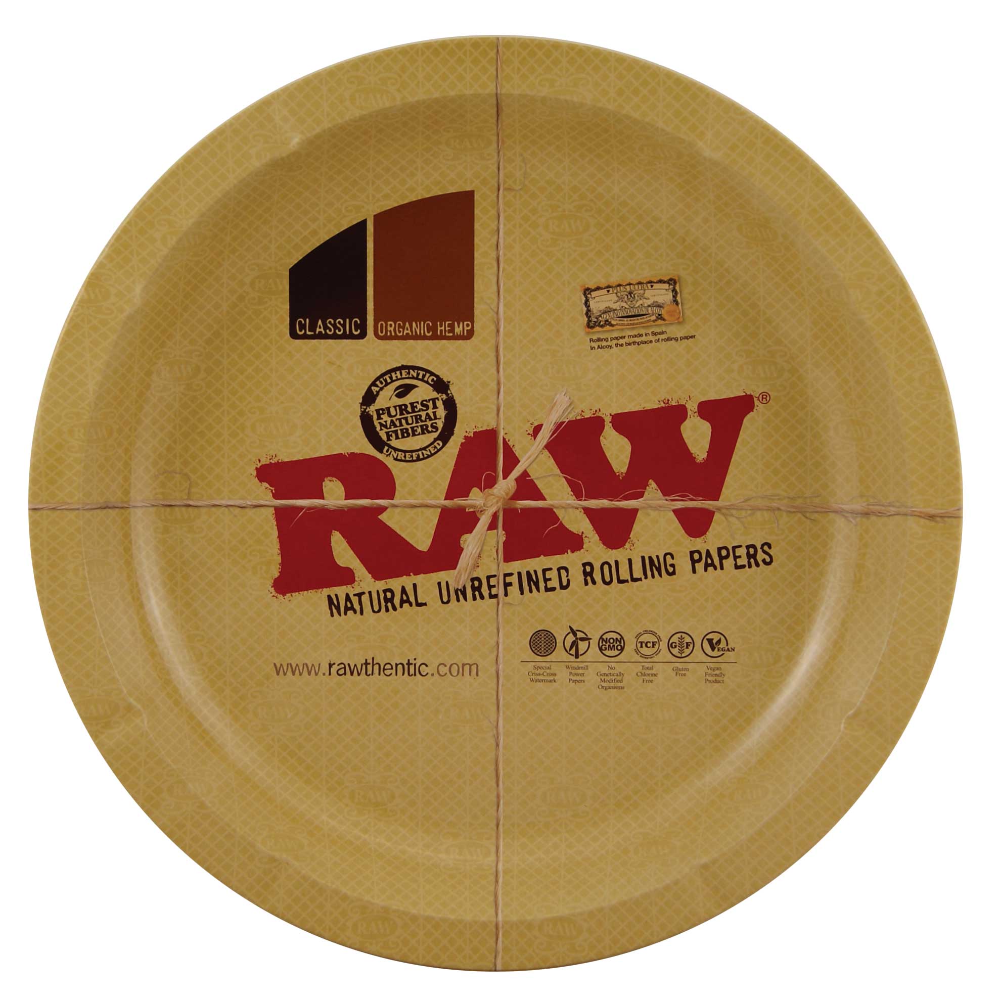 RAW Metal Round Rolling Tray