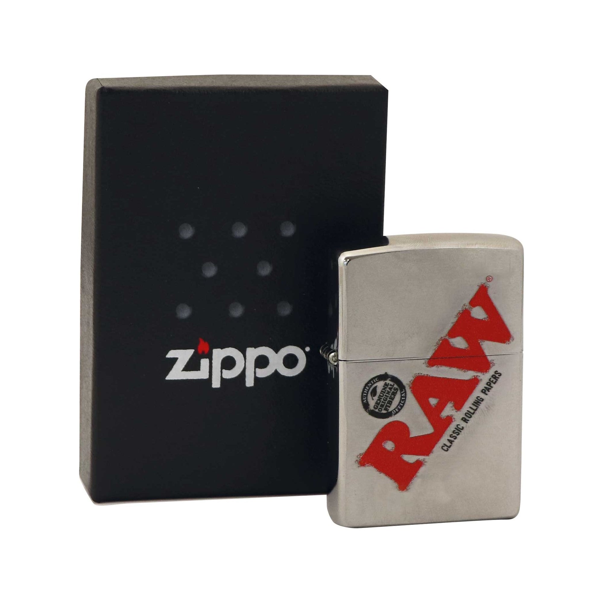 RAW Zippo Lighter Silver