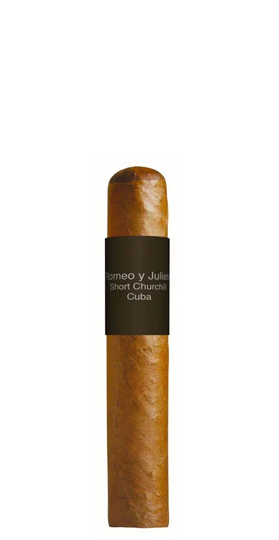 Romeo y Julieta Short Churchill Cigar on white background