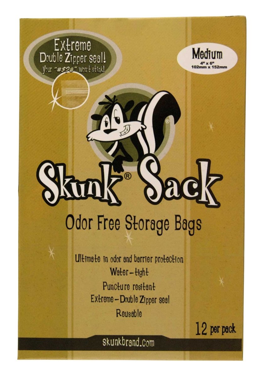 Skunk Sack Odour Free Storage Bag Clear Medium - Plumes