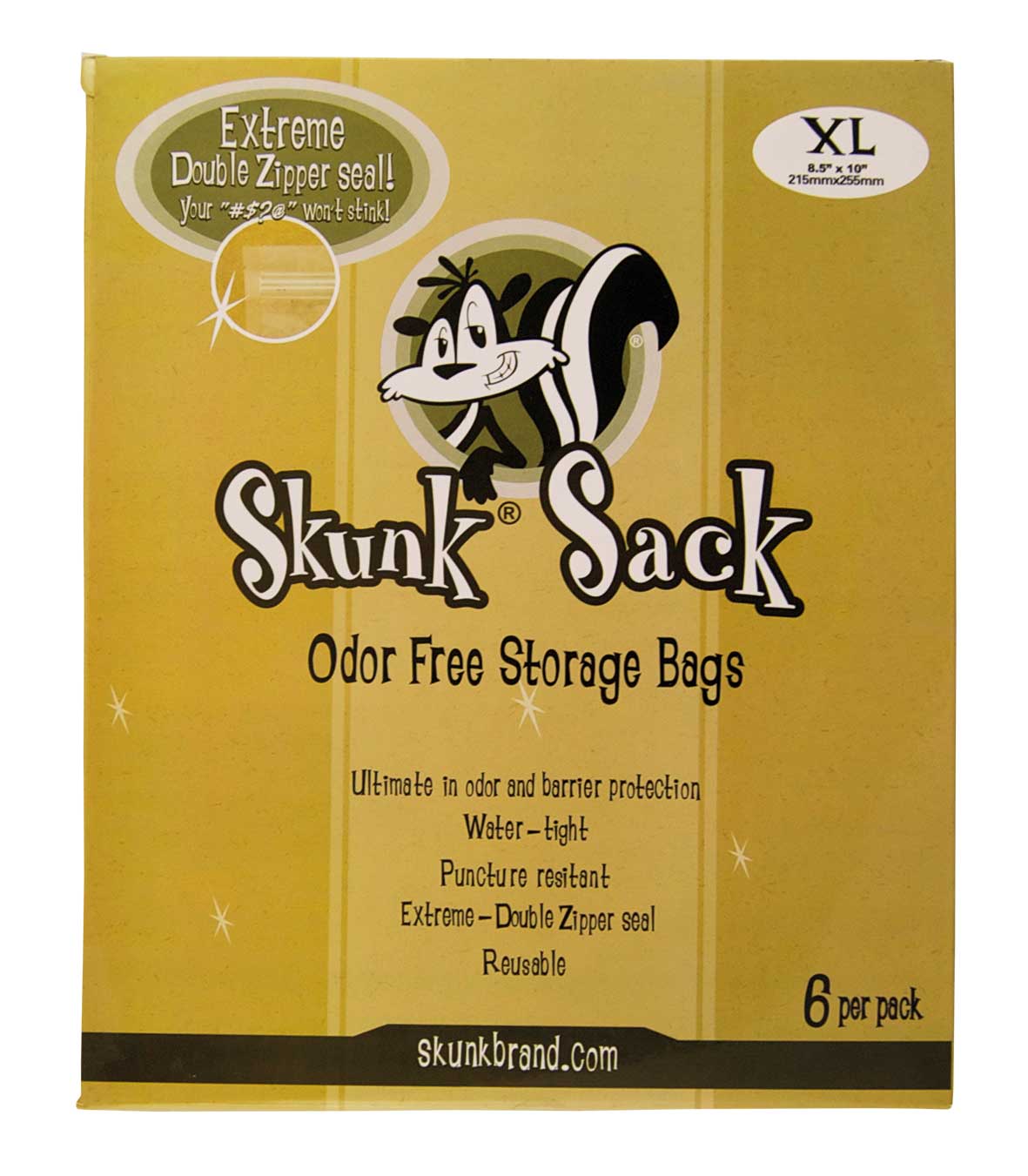 Skunk Sack Odour Free Storage Bag Clear Large - Plumes