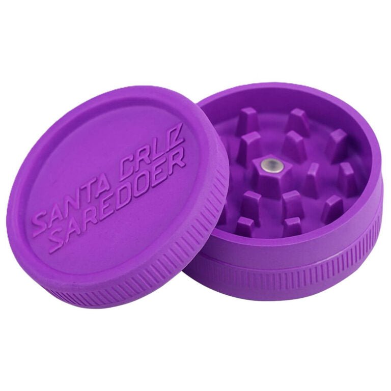 Santa Cruz 2 Part Hemp Grinder - Plumes